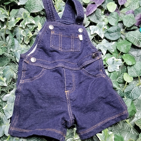 Bundle Overalls Oshkosh Stripes Blue and White Size 3-6 monthsCarters Whales o - Picture 6 of 7